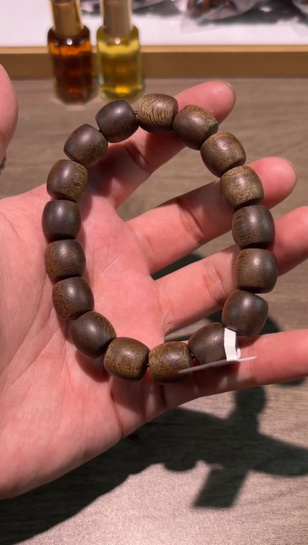 沉香手串越南芽庄白奇楠桶珠12