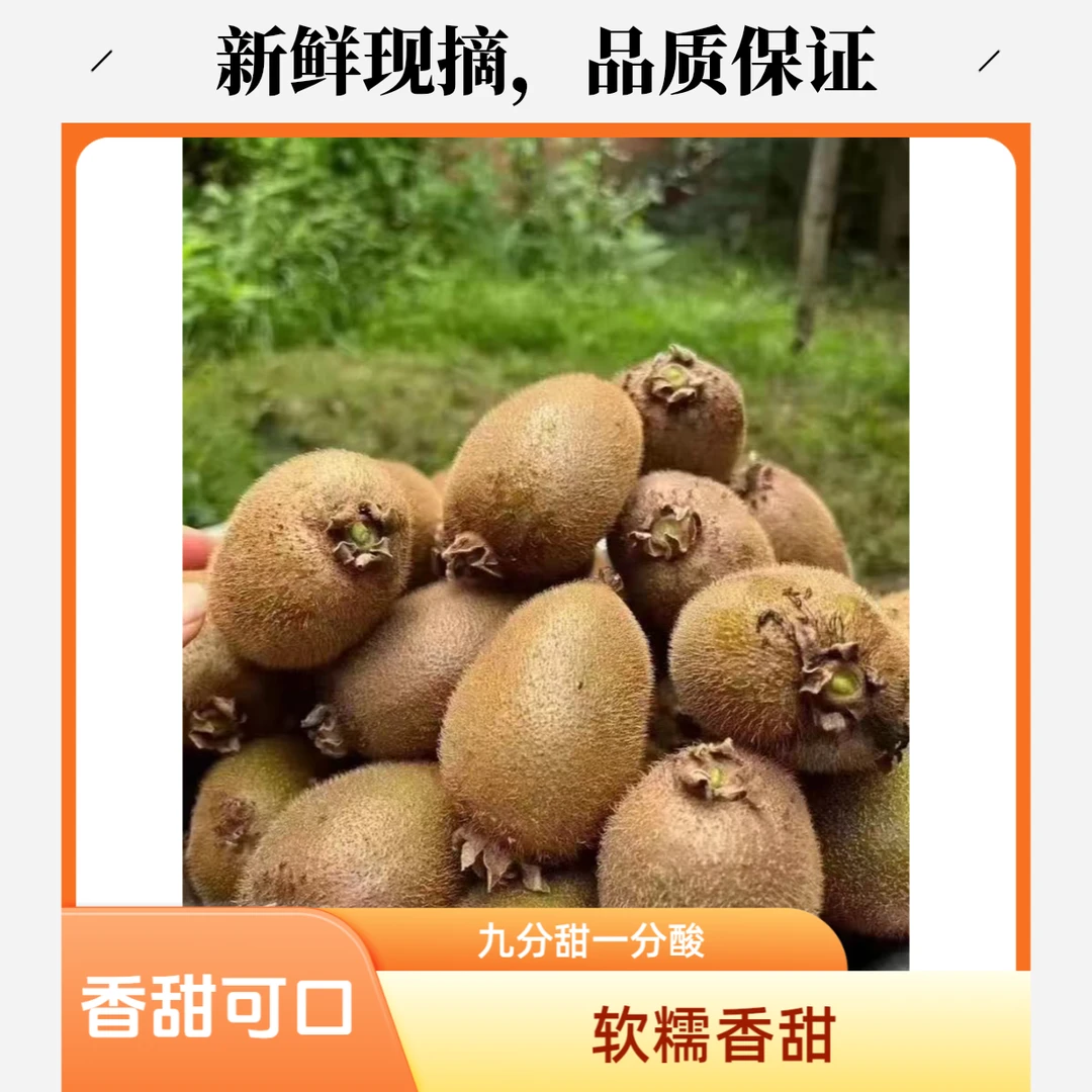 陕西翠香猕猴桃新鲜现摘香甜可口当季水果