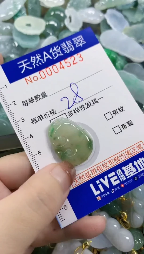 颈饰未镶嵌翡翠天然A货翡翠