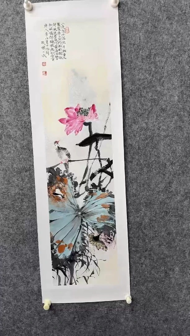 国画朱一水绘画画作品