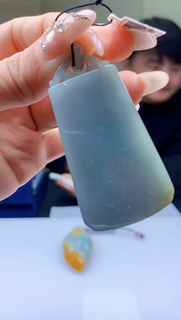 【闪购商品】定制翡翠未镶嵌5060ty-毛货挂件76