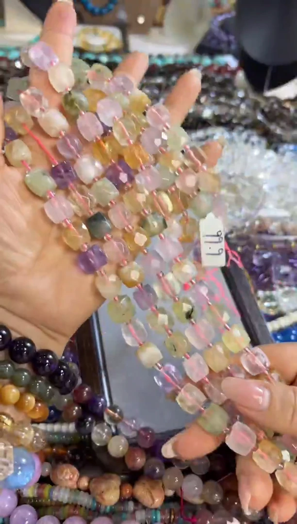 未镶嵌玛瑙/玉髓珠宝半成品卡10 多宝方糖