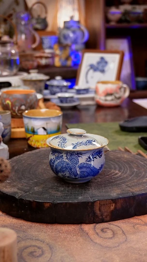 杯子凤凰手工手绘手工手绘