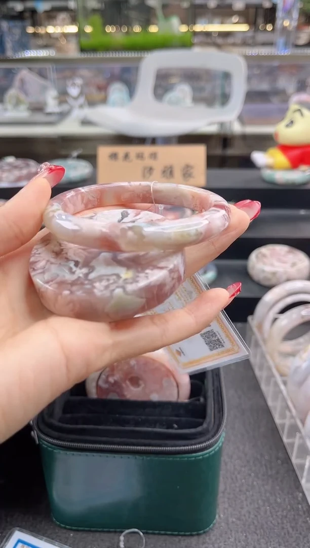 未镶嵌手镯石英质玉61--63圈口（赠品镯心）s9066