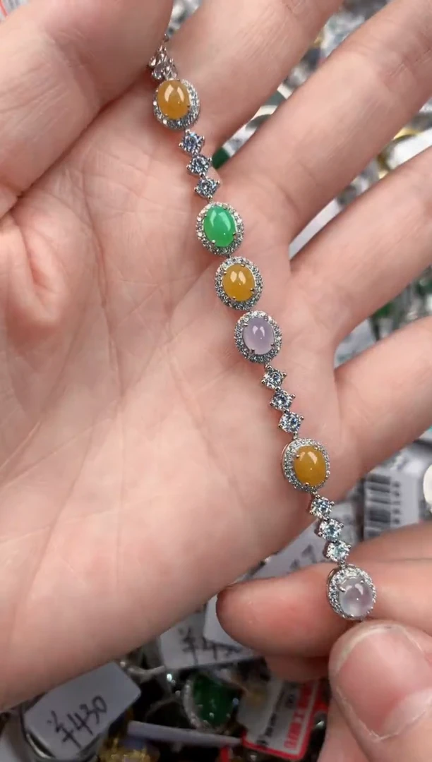 银S925镶嵌戒指翡翠4444----1