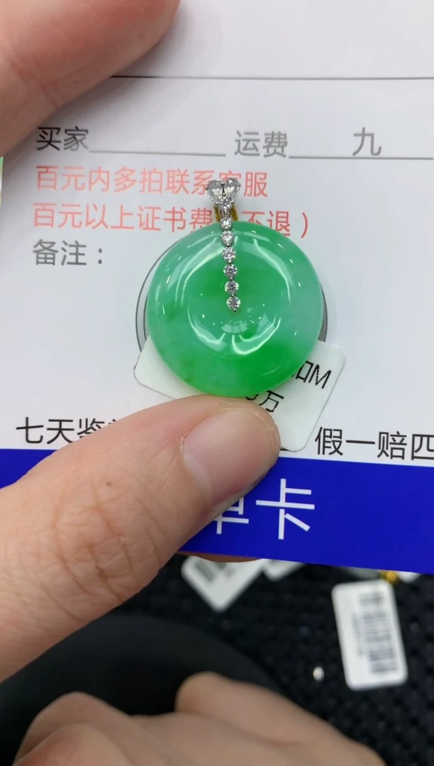 【闪购商品】翡翠颈饰18K金镶嵌111111111111