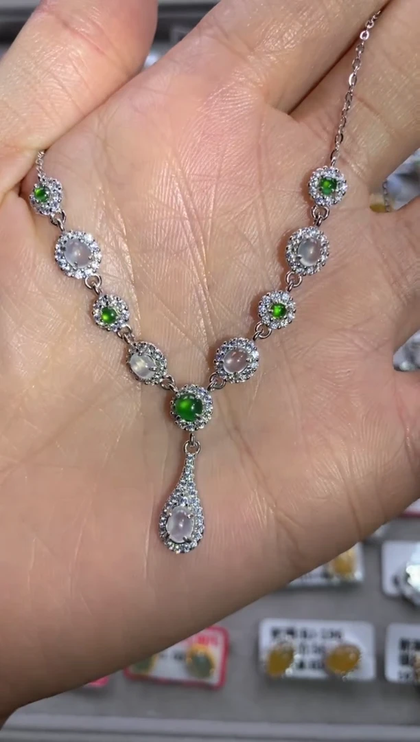 【闪购商品】翡翠戒指银S925镶嵌111111111     9