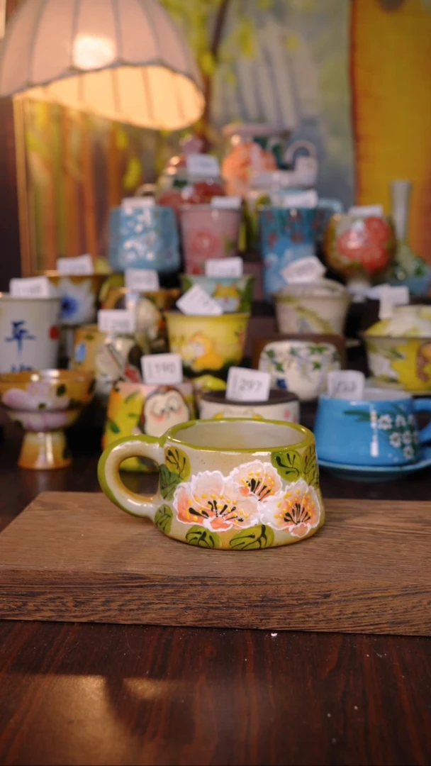 摆件泥垚手作 景德镇手工手绘器物