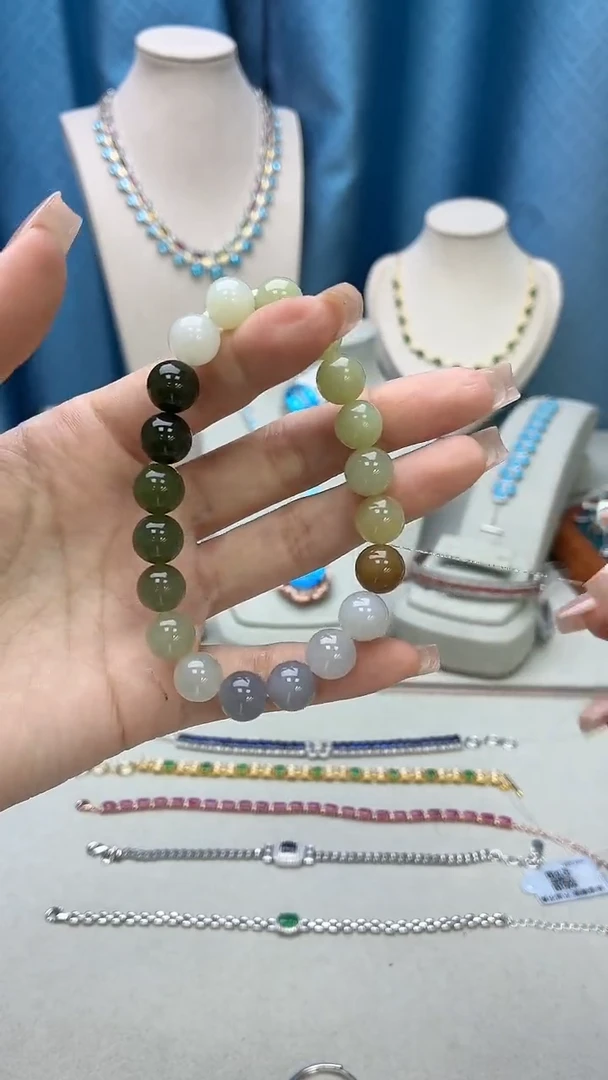 未镶嵌手链和田玉510JH0101产品一个（多样性）