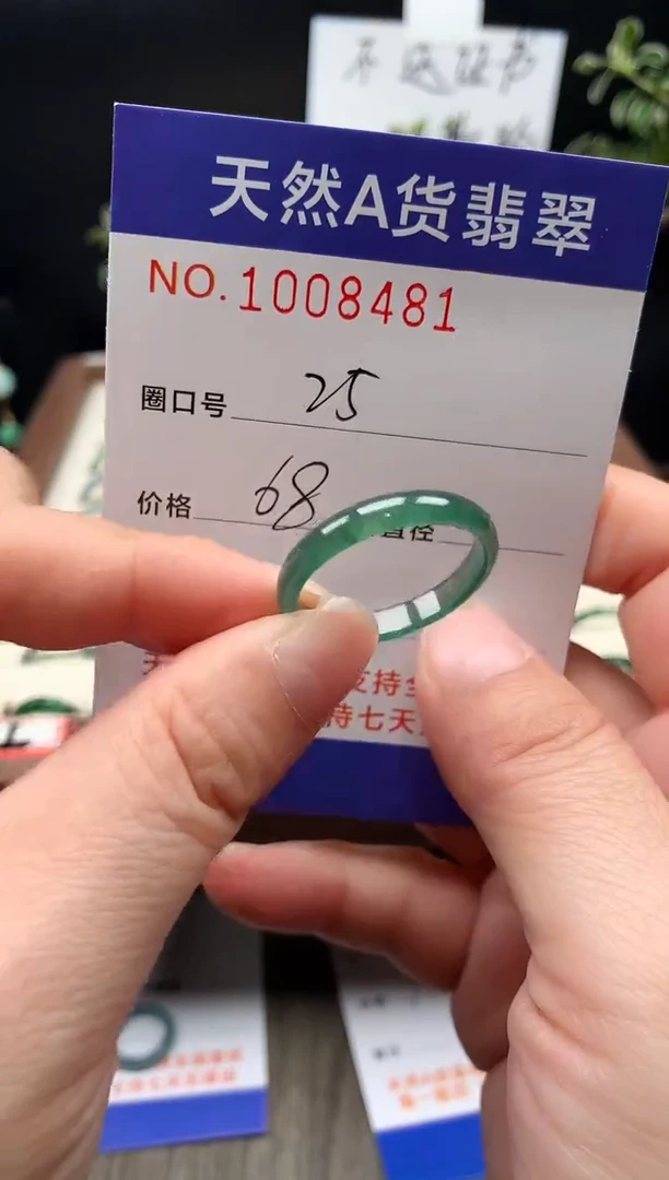 未镶嵌戒指翡翠25#