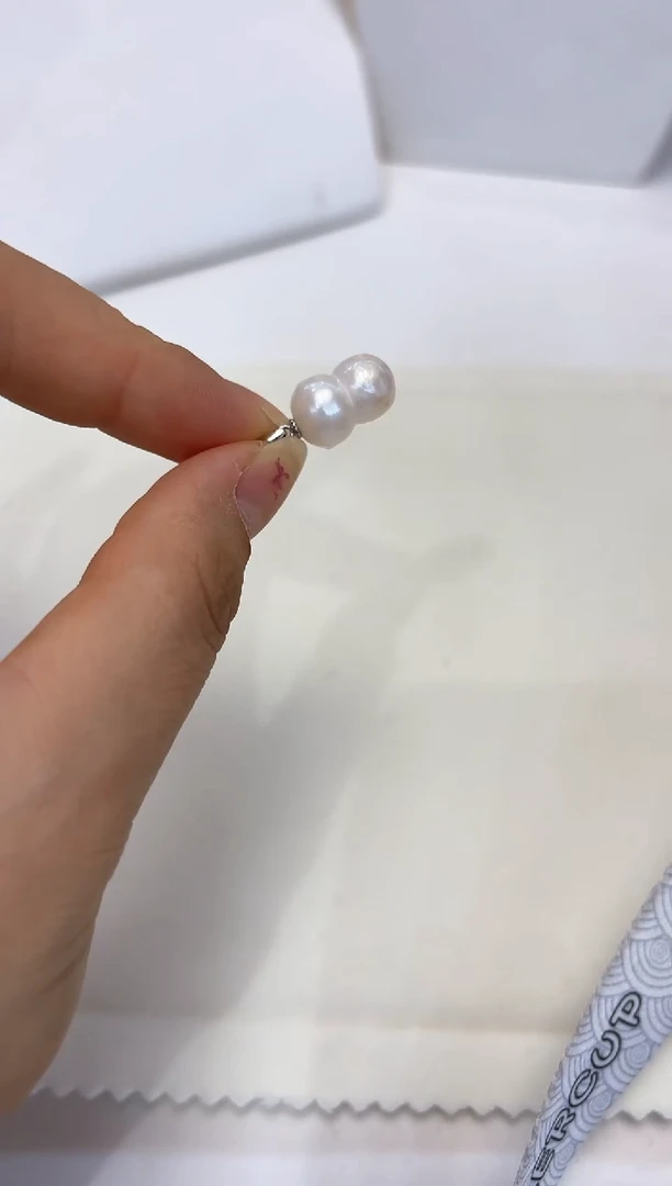 淡水珍珠银S925镶嵌吊坠(不含链)一**爱福利