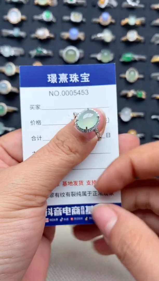 吊坠(不含链)银S925镶嵌翡翠.