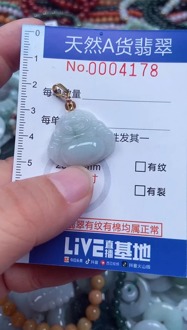 颈饰未镶嵌翡翠天然翡翠