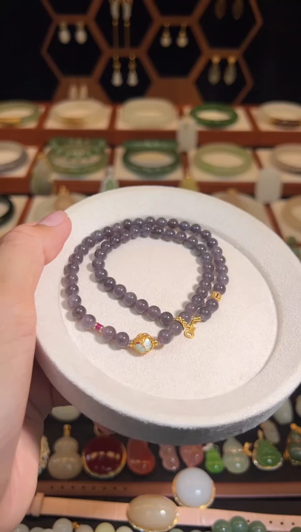 18K金镶嵌手链和田玉福利