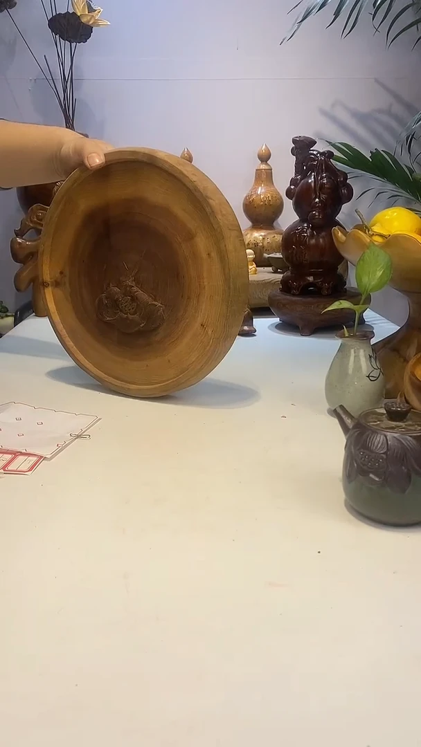 【闪购商品】香樟木A5莲花干泡/尺寸29*4