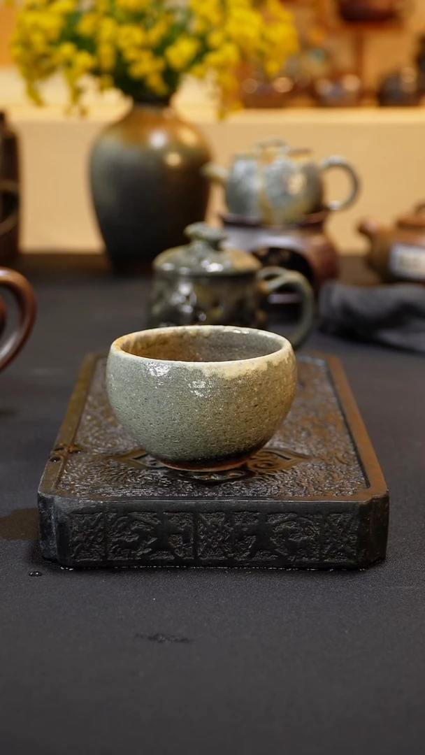 茶壶紫砂纯自然柴烧