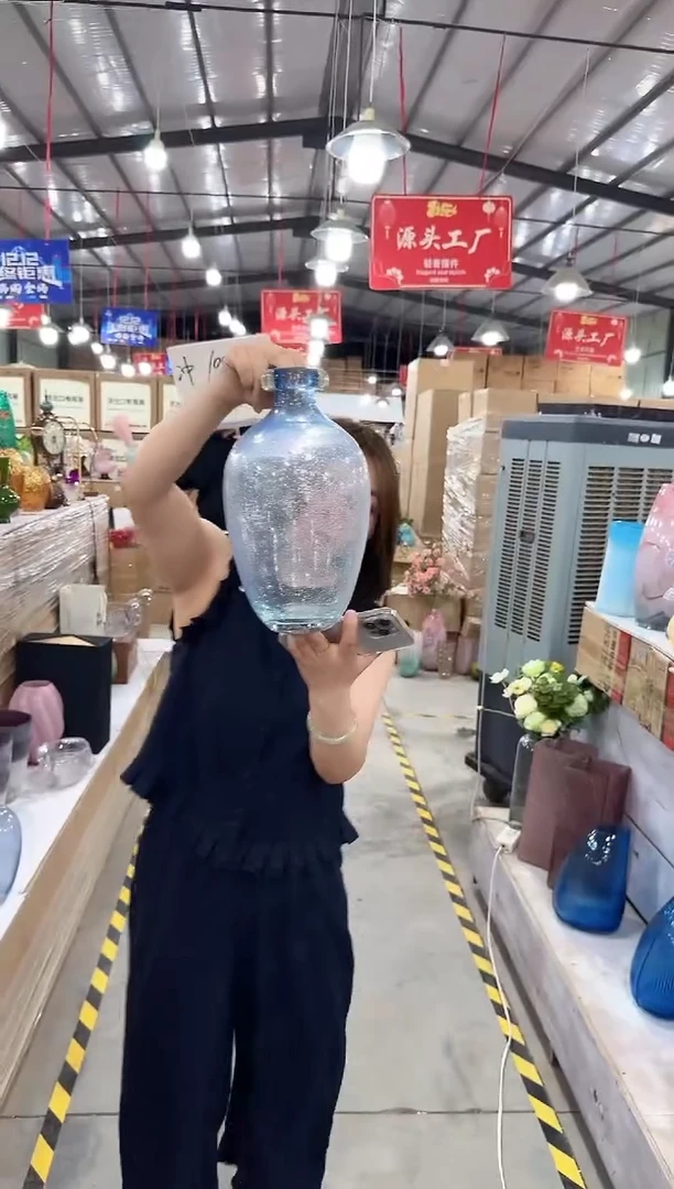琉璃手工艺品优选花瓶花器M-早34
