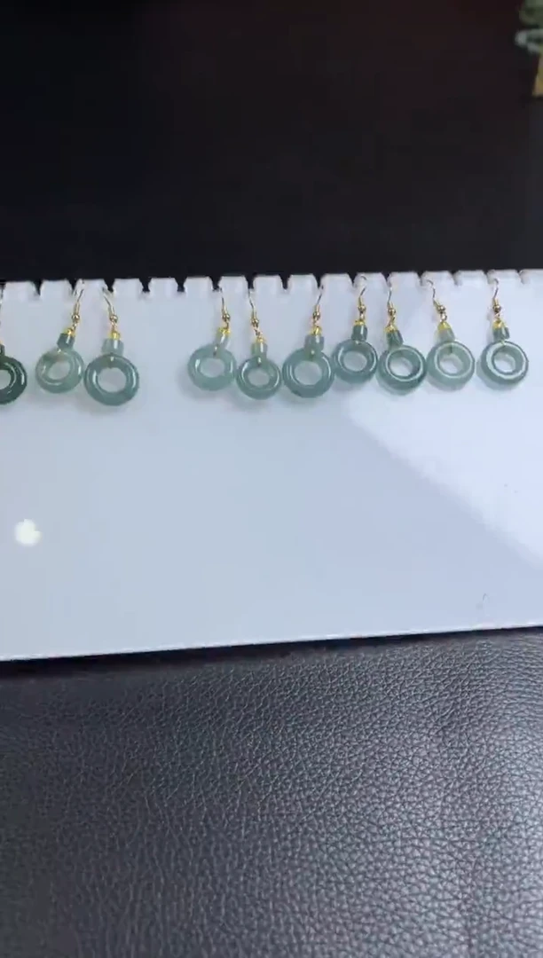 【闪购商品】翡翠耳饰未镶嵌K331 /多样性发一对