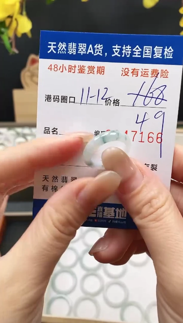 未镶嵌戒指翡翠7166