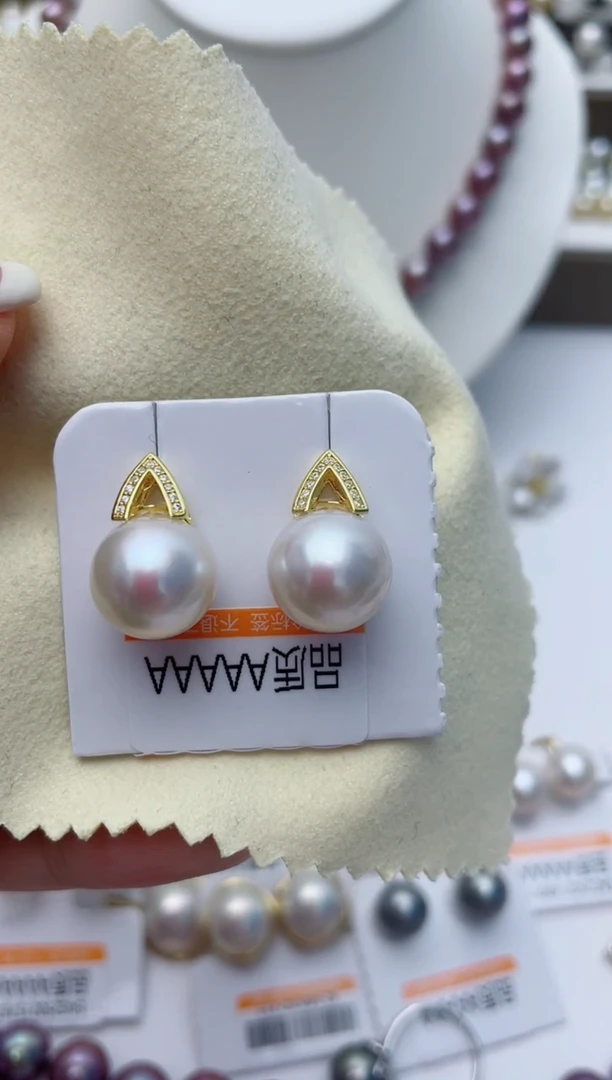 【闪购商品】淡水珍珠耳饰银S925镶嵌W53