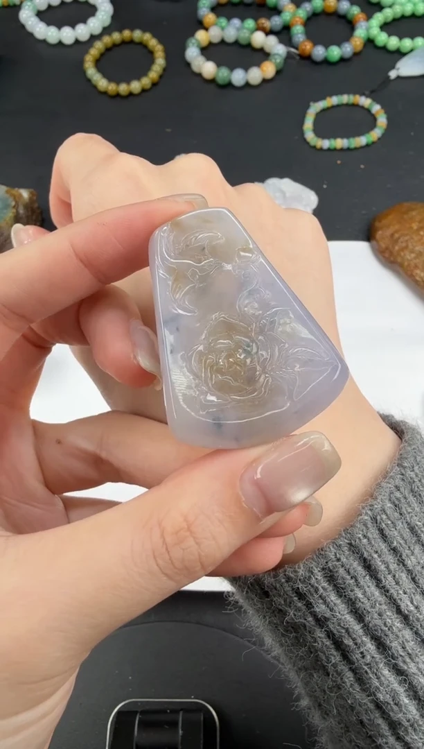 吊坠(不含链)未镶嵌翡翠翡翠饰品-307