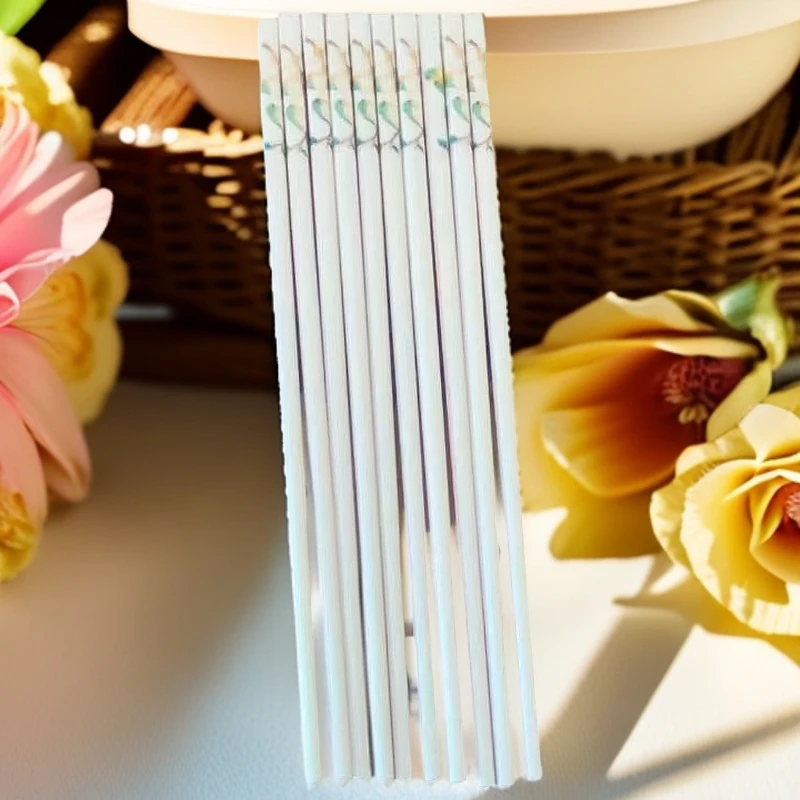 九谷青郊小鸟登枝头筷子五双