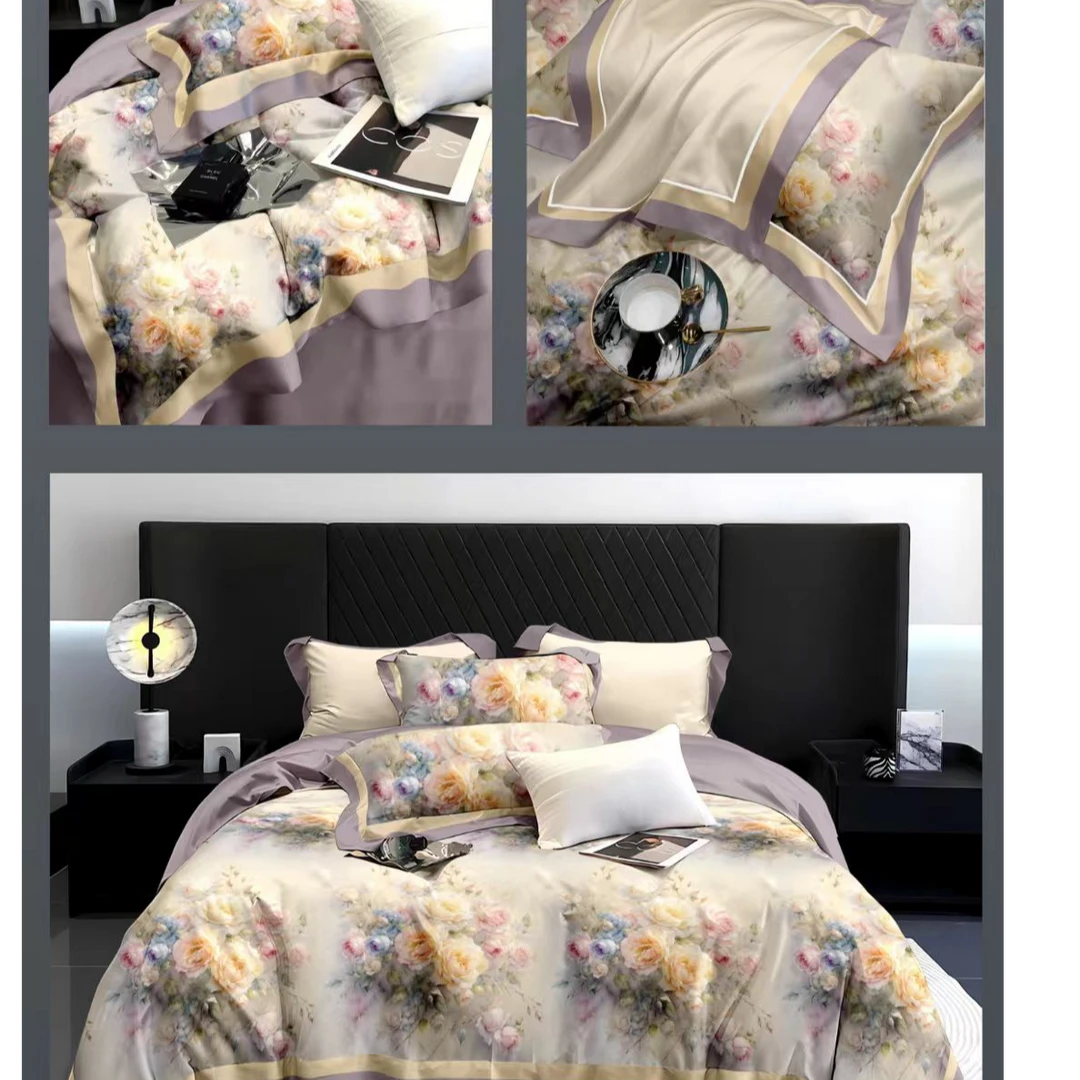 【数码印花天丝棉】百支数码印花天丝棉 机洗 尺寸±5cm