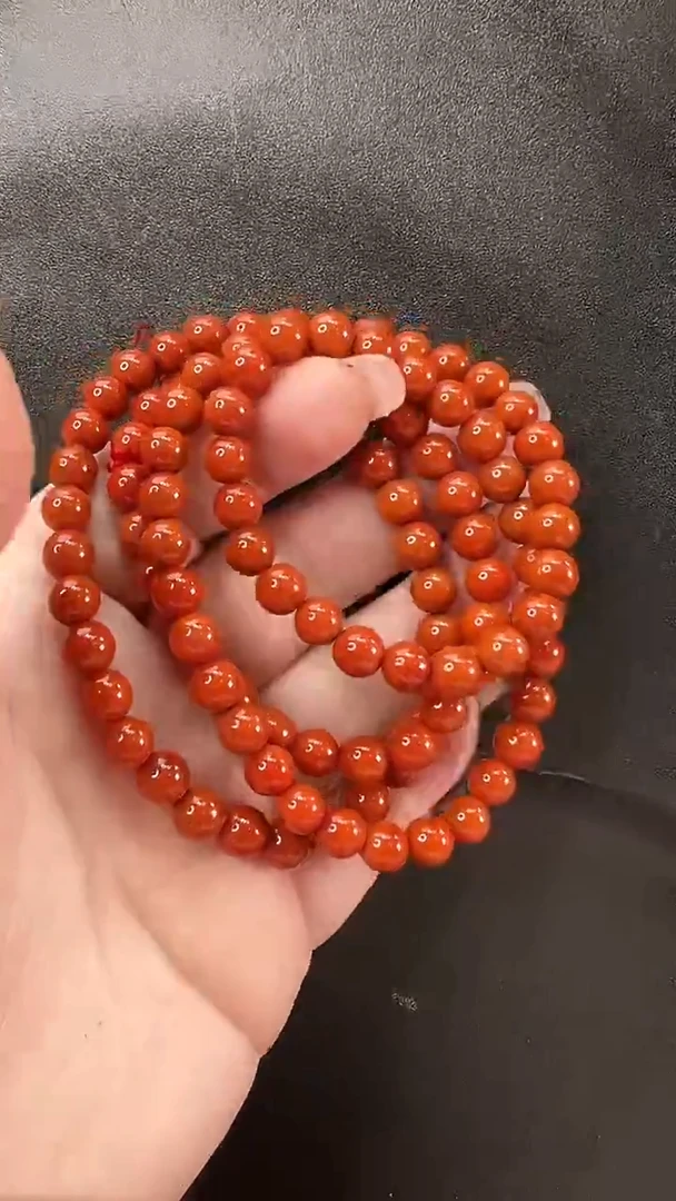 颈饰未镶嵌南红玛瑙项链