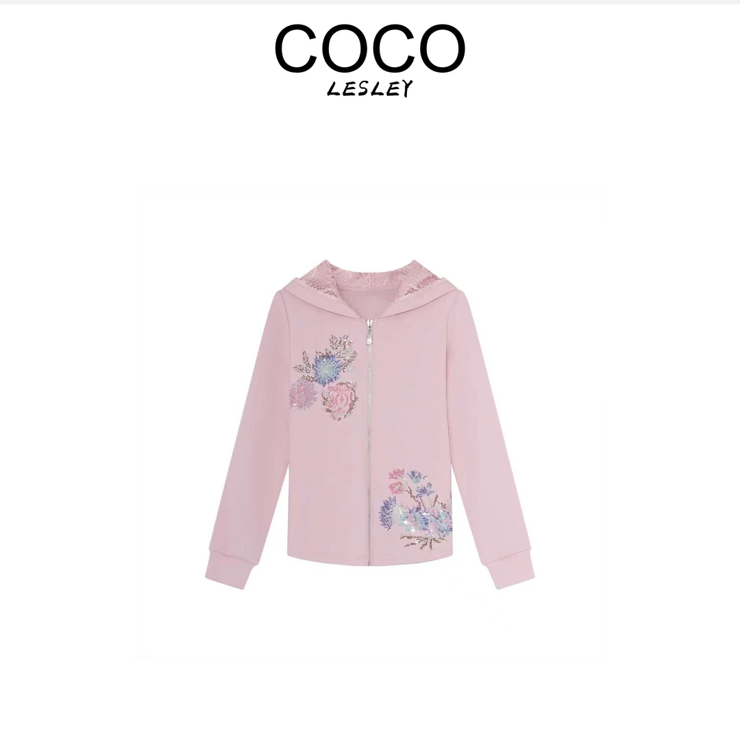 【COCO LESLEY】 B69100新款洋气百搭休闲卫衣