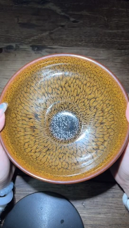 【闪购商品】茶盏何定欣老师作品《鹧鸪斑》