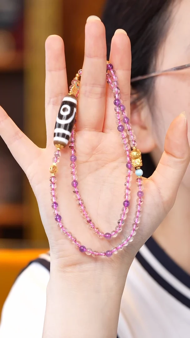 玛瑙/玉髓颈饰未镶嵌Z31673多样性发其一项链