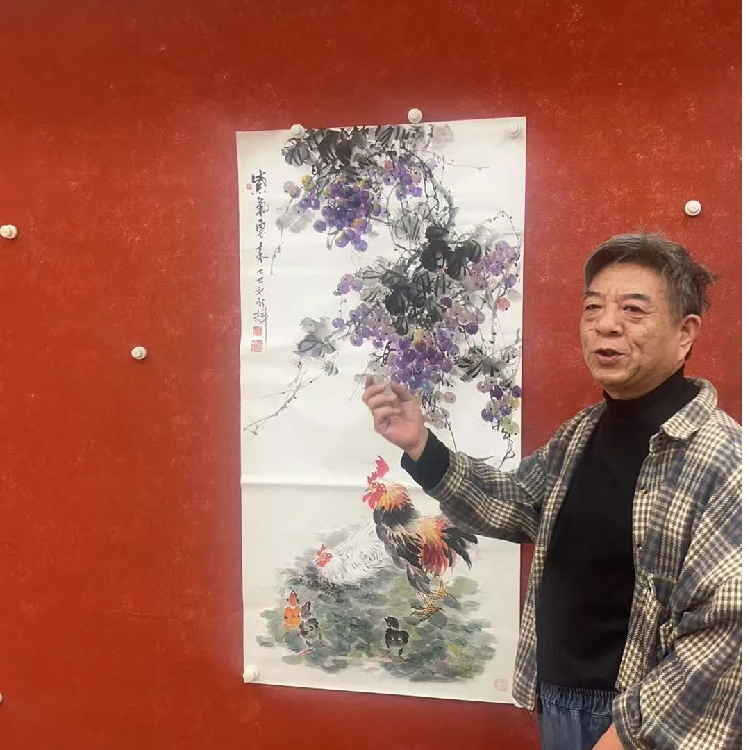 国画-颜新辉-四尺-紫气东来