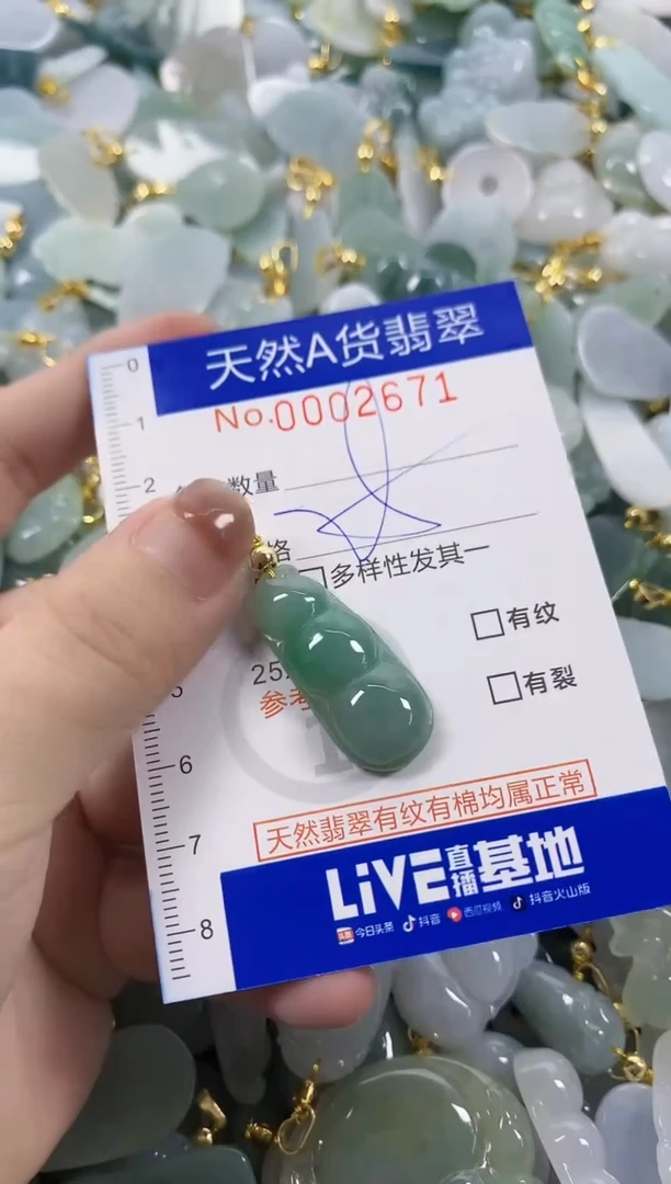 颈饰未镶嵌翡翠天然A货翡翠