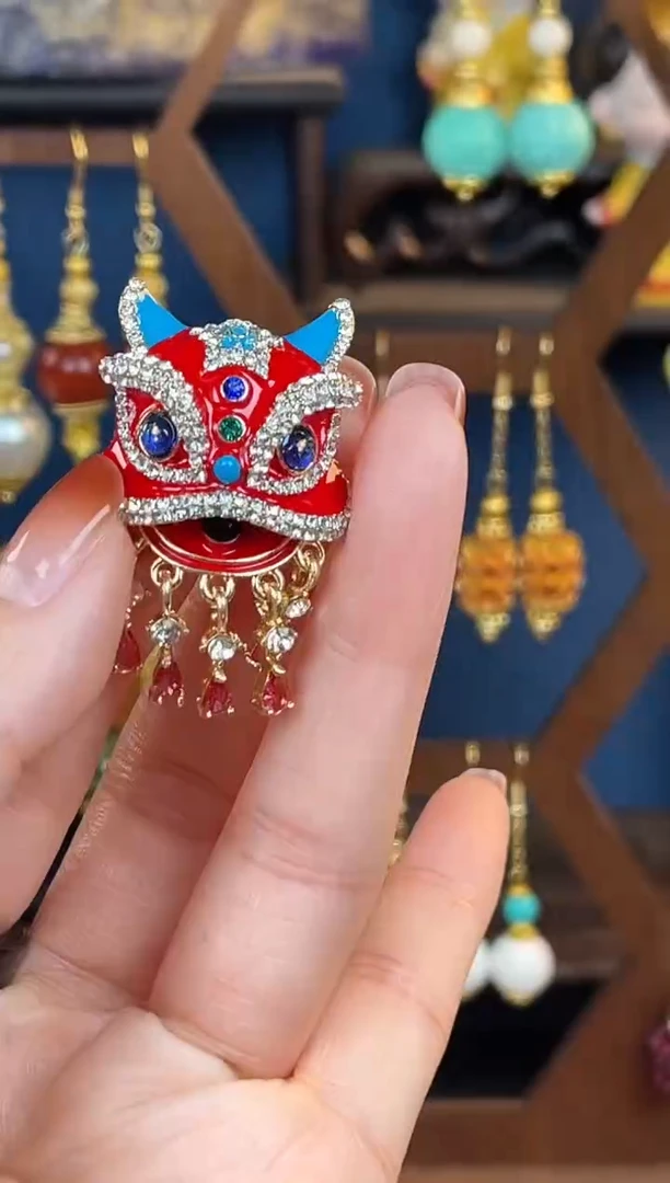 【闪购商品】382号珐琅景泰蓝胸针