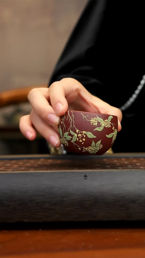 【闪购商品】紫砂茶壶紫泥桂花杯