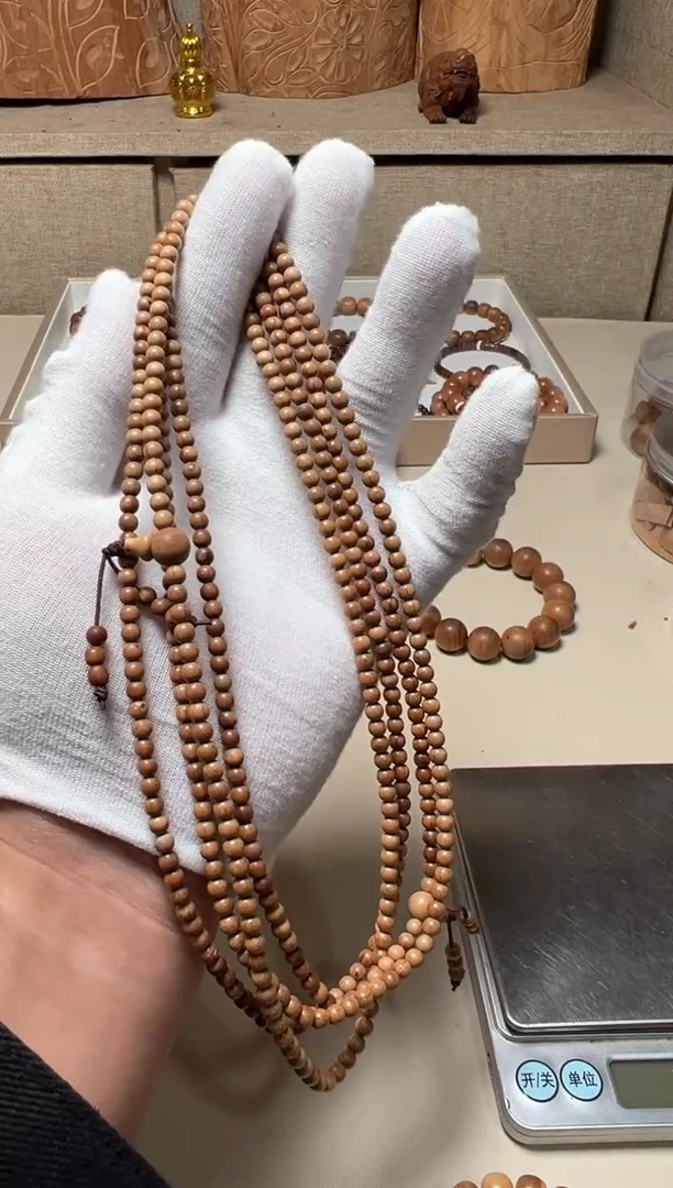 檀香木手串/手链老山檀香四抛料0.4/216福利款