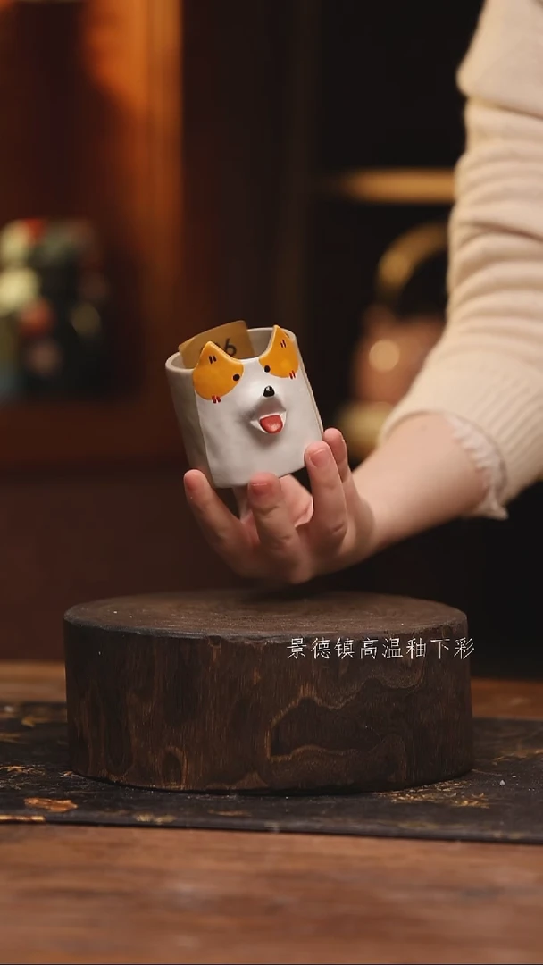 陶瓷景德镇高温釉下手绘陶瓷@L426@