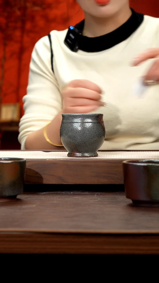 【闪购商品】紫砂茶壶柴烧主人杯63号