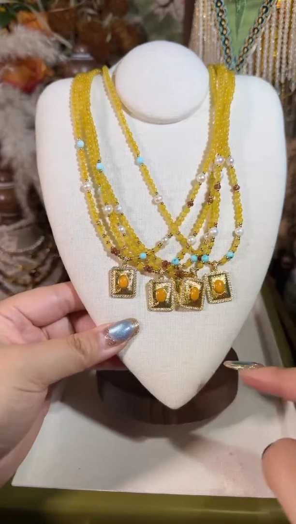 蜜蜡项链未镶嵌006