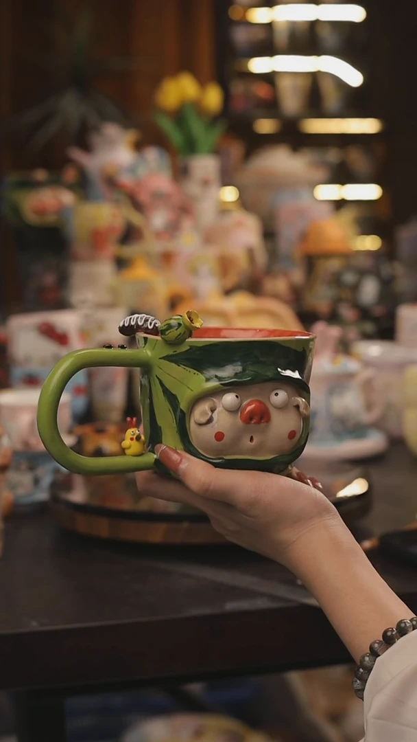 随机景德镇釉下彩绘设计师款式陶瓷