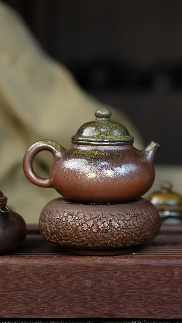 茶壶紫砂柴烧紫砂容天200cc