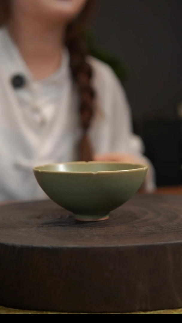 杯子葵口杯 汝州原产地  原矿老釉