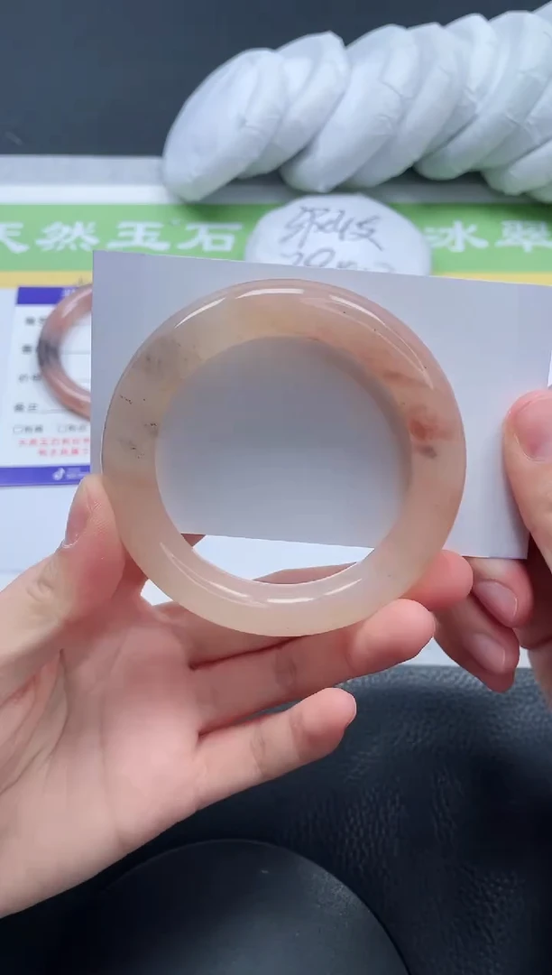 【闪购商品】石英质玉手镯未镶嵌A107-54+