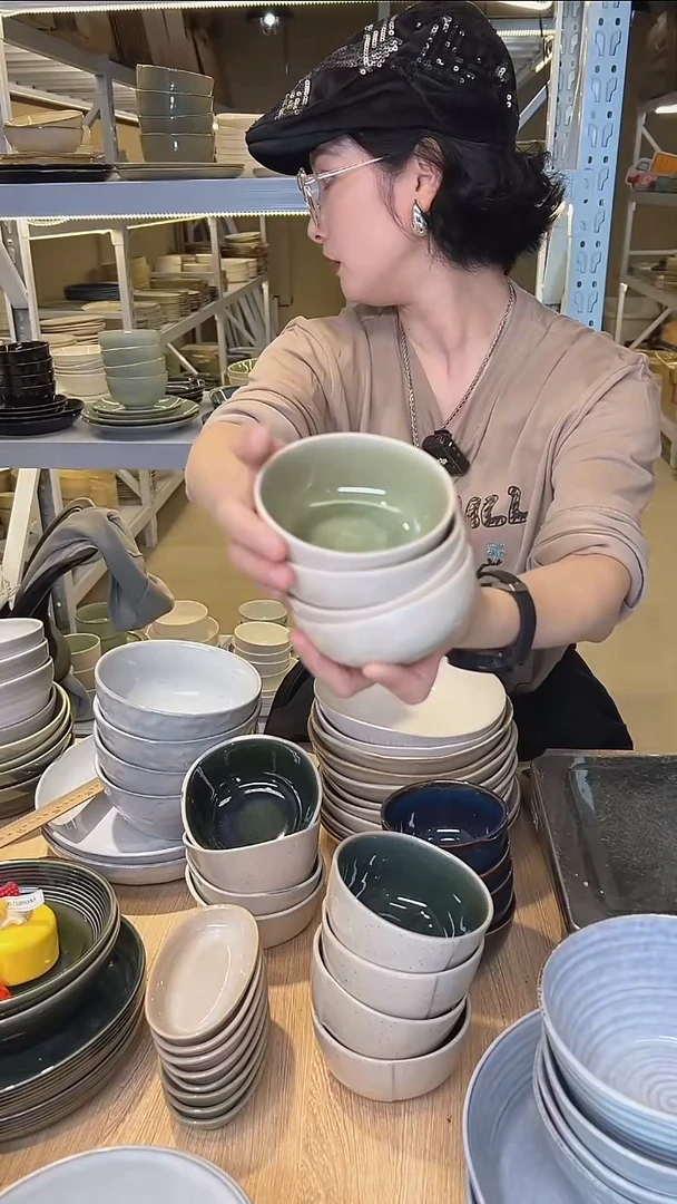 瓷83高温釉下彩陶瓷餐具默认微瑕