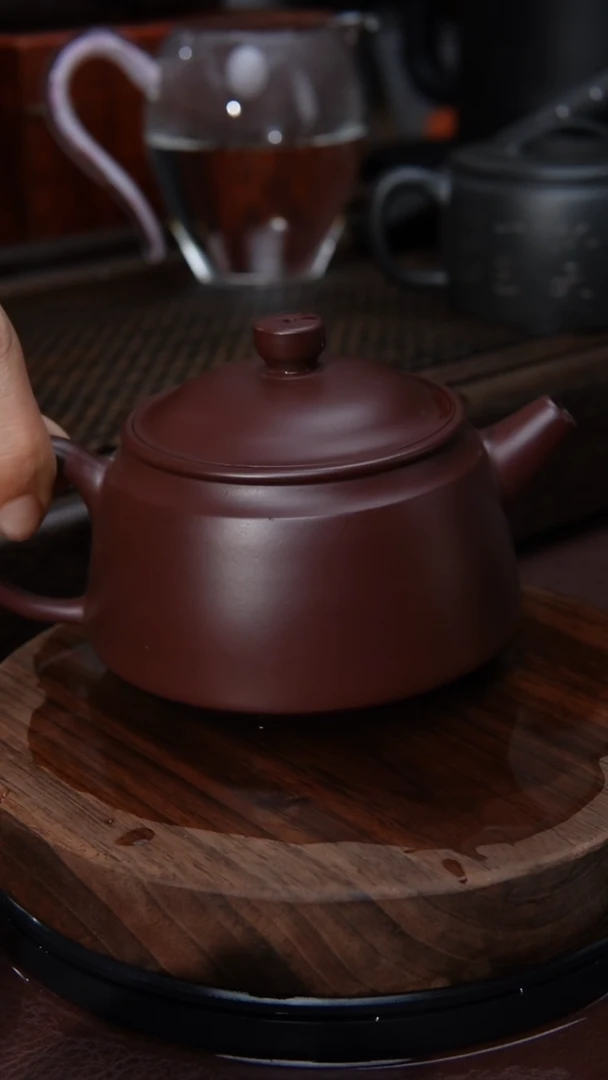 【闪购商品】紫砂茶壶汉瓦紫袍玉沙光速紫砂壶