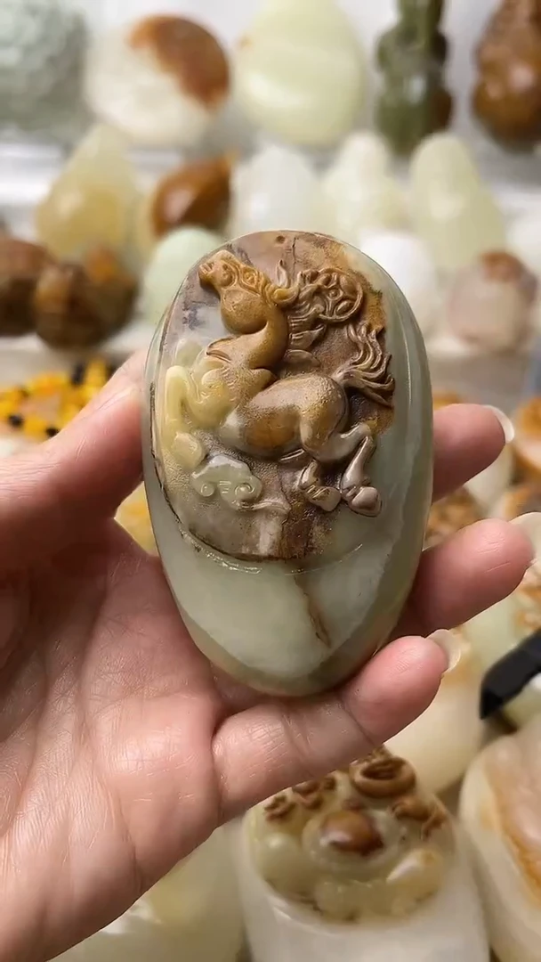 石材古青石棉纹正常不退换马微瑕