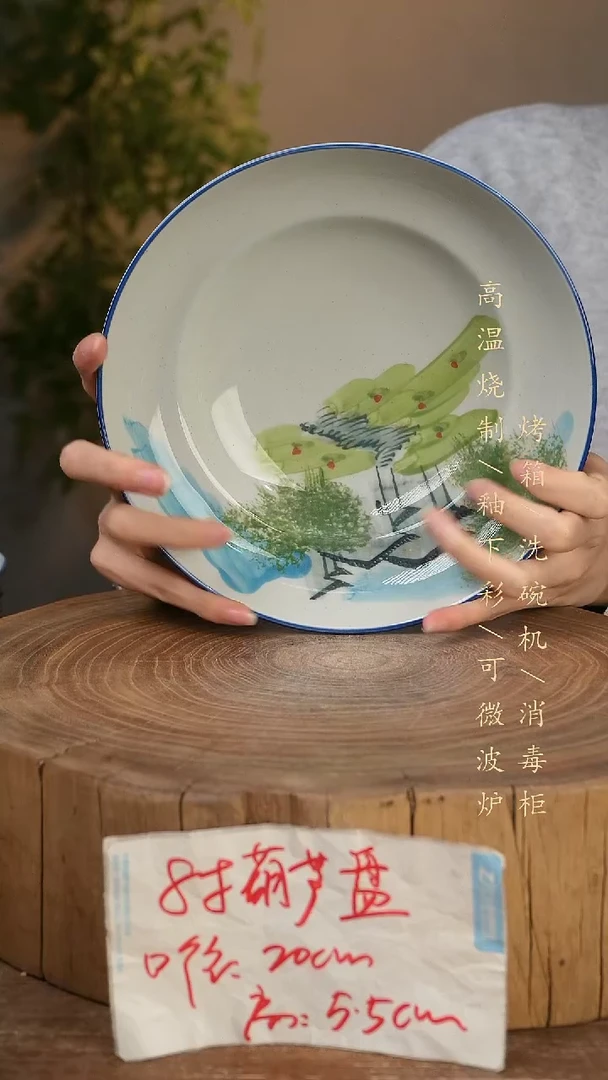 碗瓷景德镇手工手绘高温瓷釉下彩