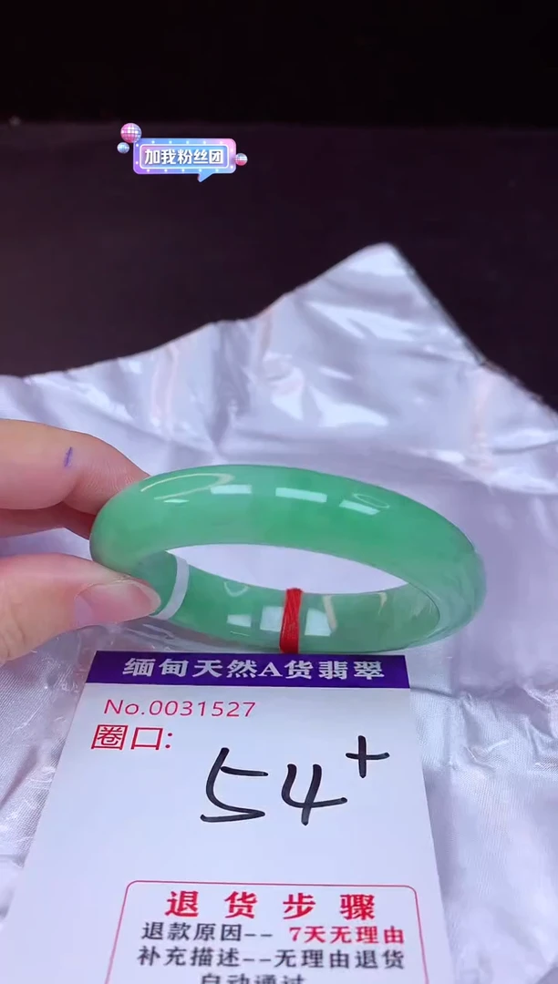 翡翠手镯未镶嵌54+