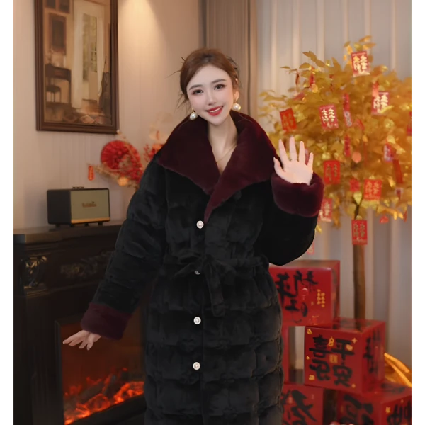 【国色芳华●长袍款】24秋冬新款加厚保暖时尚气质可外穿家居服睡衣