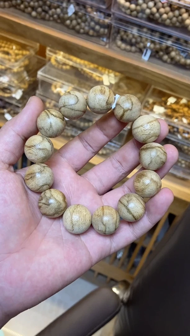 沉香手串达拉干圆珠单圈1.9多样性发其一